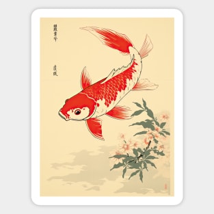 Vintage Japanese Koi fish Magnet